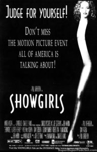 SHOWGIRLS- Newspaper ad. October 15, 1995.