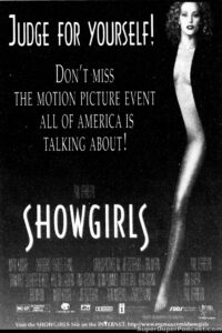 SHOWGIRLS- Newspaper ad. October 26, 1995. Caped Wonder Stuns City!