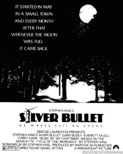 SILVER BULLET- Newspaper ad. October 23, 1985.