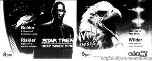 STAR TREK DEEP SPACE NINE season 6, episode 5, Favor the Bold, television guide ad. October 30, 1997.