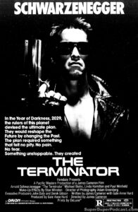 THE TERMINATOR- Newspaper ad. October 26, 1984. Caped Wonder Stuns City!