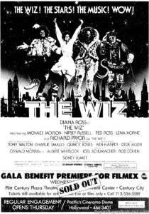 THE WIZ- Newspaper ad. October 22, 1978. Caped Wonder Stuns City!