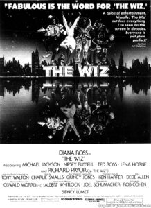 THE WIZ- Newspaper ad. October 27, 1978. Caped Wonder Stuns City!