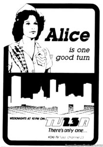 ALICE- Television guide ad. November 8, 1982.