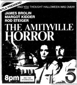 THE AMITYVILLE HORROR- Television guide ad. November 2, 1984.