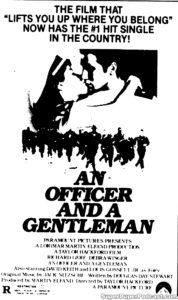 AN OFFICER AND A GENTLEMAN- Newspaper ad. November 13, 1982. Caped Wonder Stuns City!