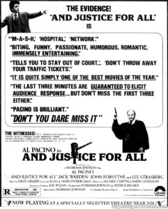 AND JUSTICE FOR ALL- Newspaper ad. November 12, 1979. Caped Wonder Stuns City!