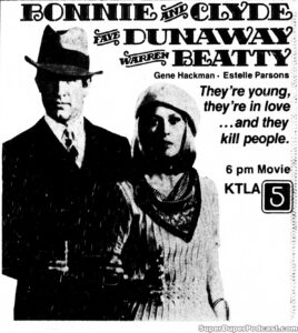 BONNIE AND CLYDE- Television guide ad. November 17, 1979.