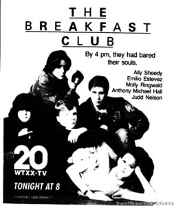 THE BREAKFAST CLUB- Television guide ad. November 8, 1991.