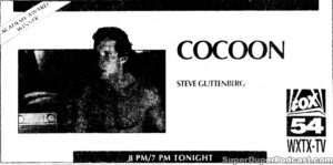 COCOON- Television guide ad. November 24, 1992. Caped Wonder Stuns City!