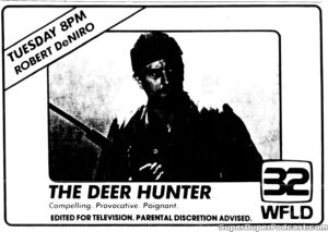 THE DEER HUNTER- Television guide ad. November 9, 1982.