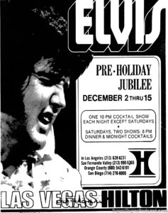 ELVIS- Newspaper ad. December 2, 1975. Caped Wonder Stuns City!