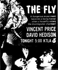 THE FLY- Television guide ad.
November 9, 1974.