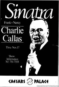 FRANK SINATRA- Newspaper ad. November 17, 1982.