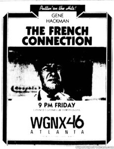 THE FRENCH CONNECTION- Television guide ad. November 16, 1984.