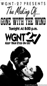 GONE WITH THE WIND- Television guide ad. November 4, 1991. Caped Wonder Stuns City!