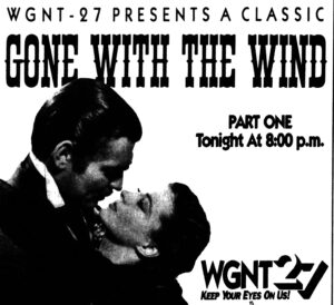 GONE WITH THE WIND- Television guide ad. November 6, 1984.