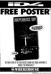 INDEPENDENCE DAY- Home video ad. November 16, 1996.