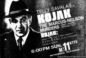 KOJAK- Television guide ad. November 2, 1975.