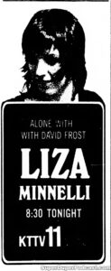 LIZA MINNELLI- Television guide ad. November 16, 1970.