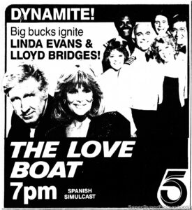 THE LOVE BOAT- Television guide ad. November 19, 1984.