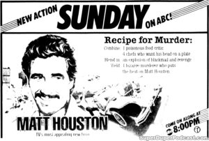 MATT HOUSTON- Television guide ad. November 7, 1982.