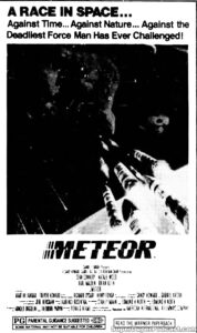 METEOR- Newspaper ad. November 27, 1979. Caped Wonder Stuns City!