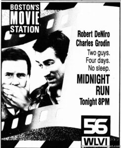 MIDNIGHT RUN- Television guide ad. November 8, 1991.