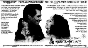 THE MIRROR HAS TWO FACES- Newspaper ad. November 17, 1996.