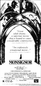 MONSIGNOR- Newspaper ad. November 1, 1982. Caped Wonder Stuns City!