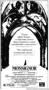 MONSIGNOR- Newspaper ad. November 7, 1982.