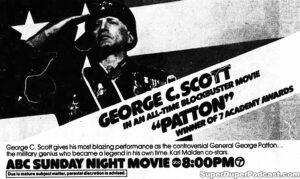 PATTON- Television guide ad. November 14, 1976.