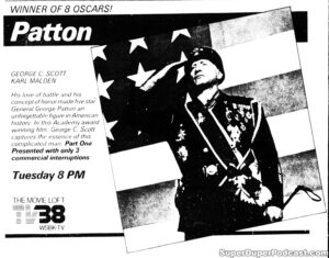 PATTON- Television guide ad. November 9, 1982.