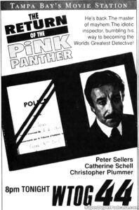 THE RETURN OF THE PINK PANTHER- Television guide ad. November 10, 1991. Caped Wonder Stuns City!