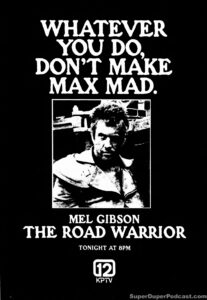 THE ROAD WARRIOR- Television guide ad. November 5, 1991.