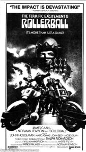 ROLLERBALL- Newspaper ad. November 7, 1975.