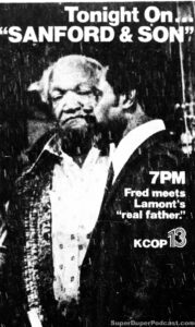 SANFORD & SON- Newspaper ad. November 1, 1978. Caped Wonder Stuns City!