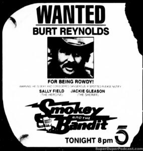 SMOKEY AND THE BANDIT- Television guide ad.
November 11, 1985.