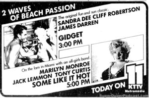 SOME LIKE IT HOT- Television guide ad. November 17, 1979.