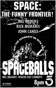 SPACEBALLS- Television guide ad. November 8, 1991.