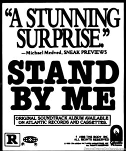 STAND BY ME- Newspaper ad. November 6, 1986.