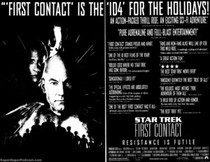 STAR TREK FIRST CONTACT- Newspaper ad. November 22, 1996.