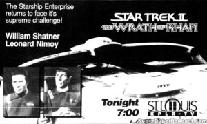 STAR TREK II THE WRATH OF KHAN- Television guide ad. November 6, 1991.