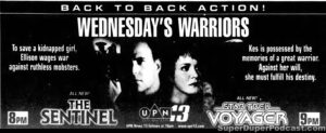 STAR TREK VOYAGER season 3, episode 10, Warlord, television guide ad. November 20, 1996.