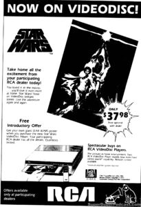 STAR WARS- Home video ad. November 6, 1982.