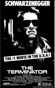 THE TERMINATOR- Newspaper ad. November 10, 1984. Caped Wonder Stuns City!