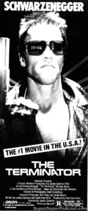 THE TERMINATOR- Newspaper ad. November 13, 1984. Caped Wonder Stuns City!