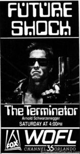 THE TERMINATOR- Television guide ad. November 16, 1991.