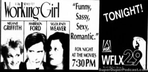 WORKING GIRL- Television guide ad. November 11, 1991. Caped Wonder Stuns City!