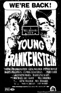 YOUNG FRANKENSTEIN- Television guide ad. November 19, 1975.